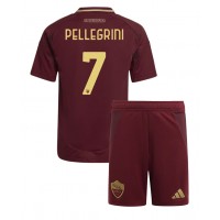 AS Roma Lorenzo Pellegrini #7 Domáci Detský futbalový dres 2024-25 Krátky Rukáv (+ trenírky)